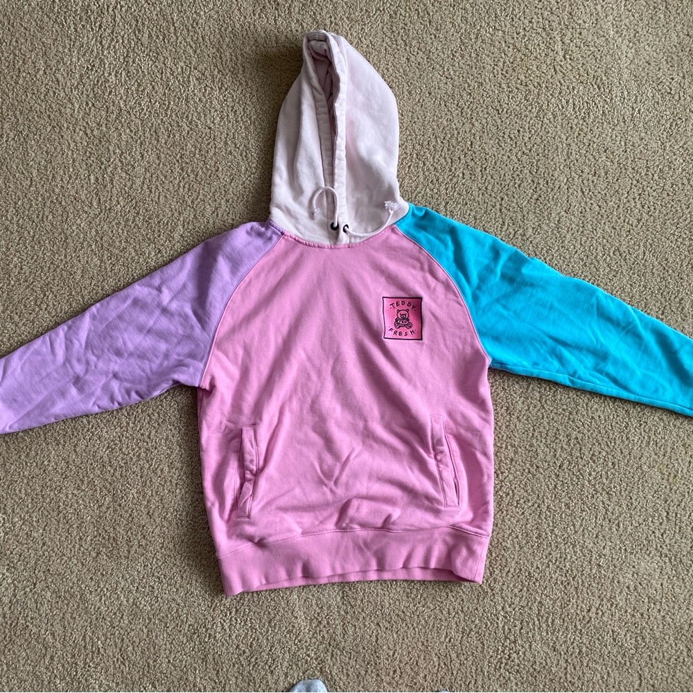 Color block Teddy Fresh hoodie